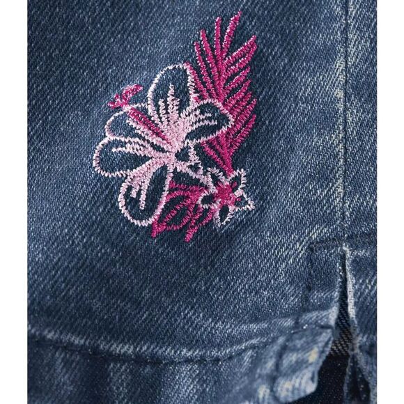 Atlas for Women Womens/Ladies Embroidered Cropped Jeggings / Blue - Picture 2 of 5